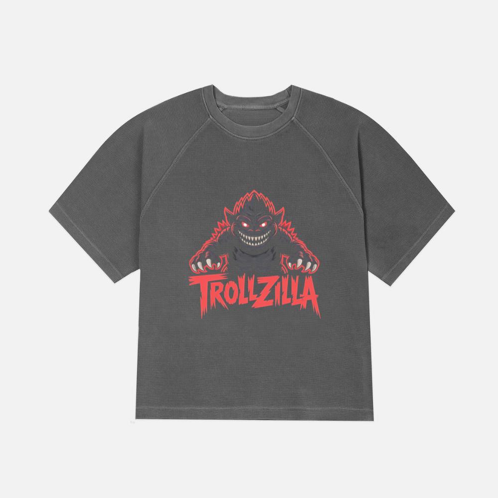 Trollzilla Monster Cartoon Horror Design T-Shirt